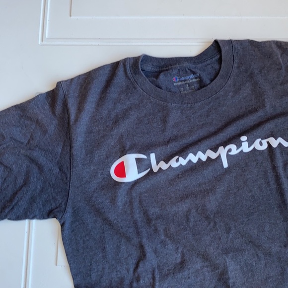Champion Men’s Cotton T-Shirt Gray S - Picture 2 of 4